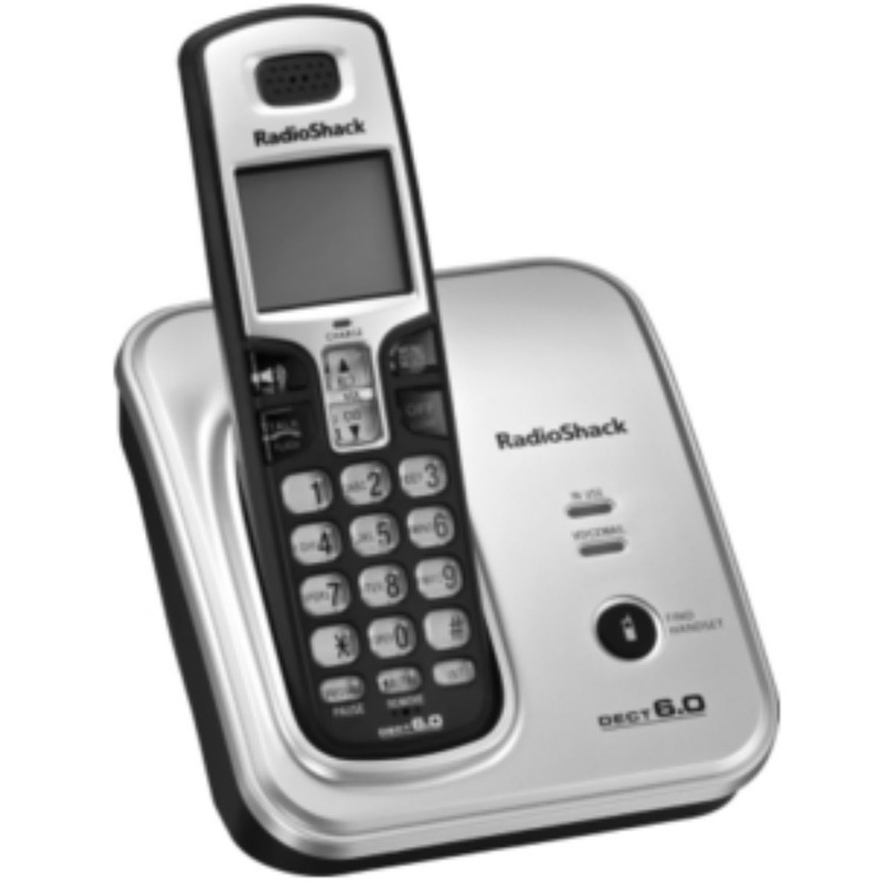 Radio shack Silver and Black Cordless Phone - DECT 6.0